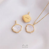 14K Shell Fan Pendant for DIY Necklace