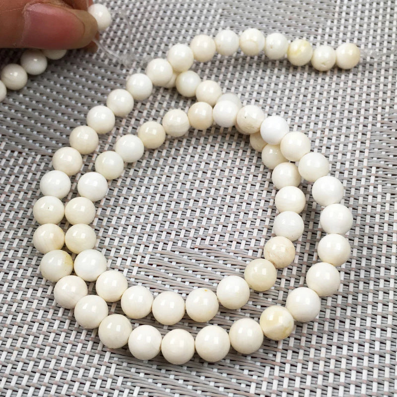 Round Mother Of Pearl Shell Beads for Jewelry Making DIY