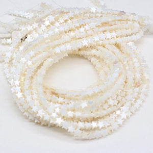 Mother of Pearl Pentacle Shape Shell Beads for Jewelry Making