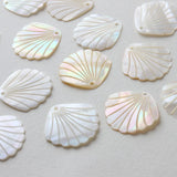 Natural Shell Ginkgo Leaf Pendant DIY Accessories