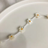 Natural Shell Daisy Beads for DIY Bracelet Necklace