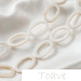 Natural Shell Hollow Straight Hole DIY Earrings Material