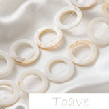 Natural Shell Hollow Straight Hole DIY Earrings Material