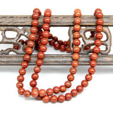 Red Bian Stone Necklace 8mm for Men and Women