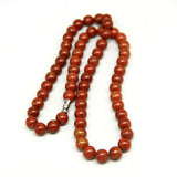 Red Bian Stone Necklace 8mm for Men and Women