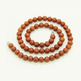 Red Bian Stone Necklace 8mm for Men and Women