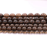Smoky Quartz Stone Beads Round Loose Gemstone 15inches