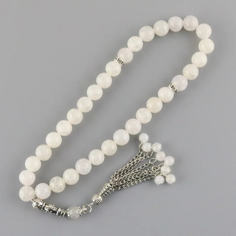 10mm Yellow Agate Beads 33 Rosary Islamic Muslim Tasbih Allah Bracelet