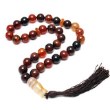 12mm Yellow Agate Beads 33 Rosary Islamic Muslim Tasbih Allah Bracelet