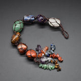 Natural Stone 7 Chakra Car Pendant Reiki Amethyst Fringe Auto Supply