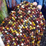 Mookaite Gem Faceted Beads 4x4mm