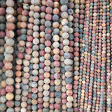 Natural Stone Beaded 4/6/8/10/12mm Round Isolation Loose Beads