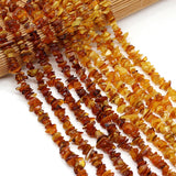 Irregular Red Yellow Amber Crystal Stone Beads for Jewelry Making
