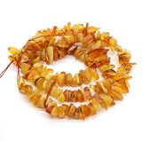 Irregular Red Yellow Amber Crystal Stone Beads for Jewelry Making