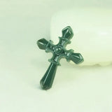 HeTian Stone Carved Cross Pendant Necklace Lucky Jewelry