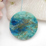 Chrysocolla Natural Stone Pendant Bead 30x2mm