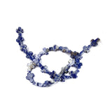 Cross Shape Agate Beaded Quartz Spacer Beads 12x16x5mm