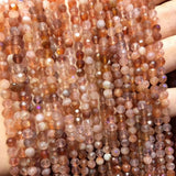 Golden Sunstone Faceted Small Beads for Jewelry Making