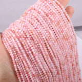 Pink Opal Faceted Small Beads 2-4mm for Jewelry Making DIY