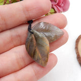 Labradorite Fashion Gemstone Earring Beads 27x16x4mm