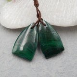 Malachite Woman Earrings Bead Charms Jewelry Gift Gem