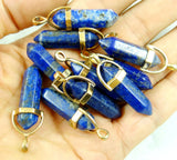 Natural Stone Opal Turquoise Lapis Tiger Eye Crystal Quartz Pendants