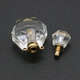 Stone Perfume Bottle Double Hole Pendant for DIY Jewelry Making