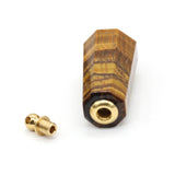 Stone Perfume Bottle Double Hole Pendant for DIY Jewelry Making