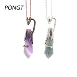 Pink Quartz Dragon Pendant Healing Crystal Necklace