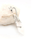 Pink Quartz Dragon Pendant Healing Crystal Necklace