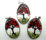 7 Chakra Reiki Healing Tree Pendant for DIY Jewelry Making