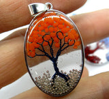 7 Chakra Reiki Healing Tree Pendant for Jewelry-making