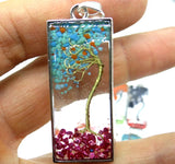 7 Chakra Reiki Healing Tree Pendant for Jewelry Making