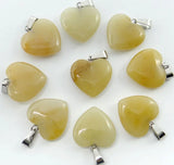 50pcs Heart-Shaped Pendants for DIY Jewelry Making Necklace