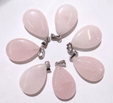 Natural Stone Quartz Crystal Turquoises Pendant for DIY Jewelry Making