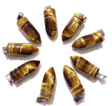 Natural Stone Quartz Crystal Tiger Eye Opal Pendant for DIY Jewelry Making