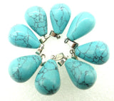 Natural Stone Quartz Crystal Turquoises Pendant Jewelry Making Necklace