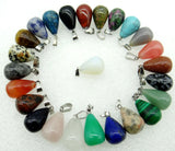 Natural Stone Quartz Crystal Turquoises Pendant Jewelry Making Necklace