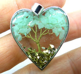 7 Chakra Reiki Healing Tree Heart Pendant