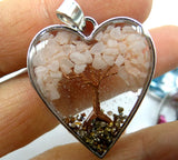7 Chakra Reiki Healing Tree Heart Pendant