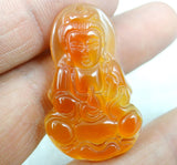 Quartz Crystal Guanyin Pendant for DIY Jewelry Making