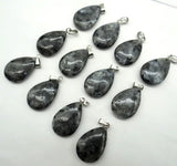 Stone Teardrop Pendants for Jewelry Making