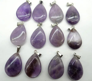 Natural Stone Quartz Crystal Tiger Eye Lapis Turquoises Opal Teardrop Pendants