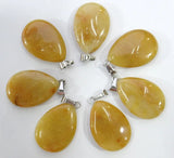 Natural Stone Crystal Teardrop Pendants for DIY Jewelry Making