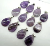 Stone Teardrop Pendants for Jewelry Making