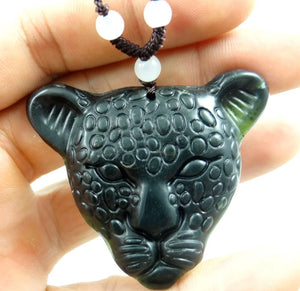 Natural Quartz Leopard Amulet Pendant for DIY Jewelry Making Necklace