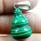Natural Stone Quartz Crystal Turquoises Opal Tiger Eye Gourd Shape Pendant