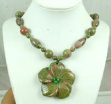 Natural Stone Quartz Crystal Turquoise Tiger Eye Aventurine Pendant