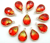 Quartz Crystal Teardrop Pendants DIY Jewelry Making 10pcs