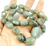 Quartz Crystal Lapis Lazuli Labradorite Beaded Pendant Necklace